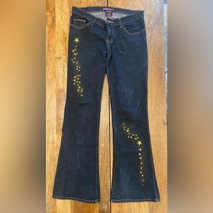 Vintage Y2K Bubblegum Glitter Jeans